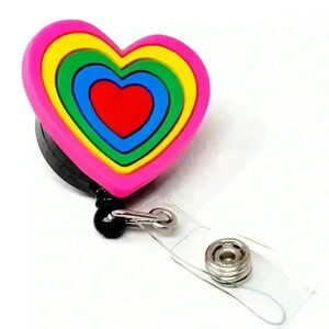 Rainbow Lanyard Heart